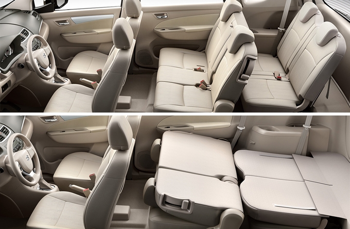 Hàng ghế thứ 2 Suzuki Ertiga 2021