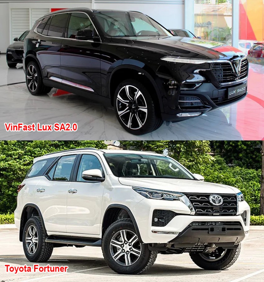 So sánh Lux SA2.0 và Fortuner