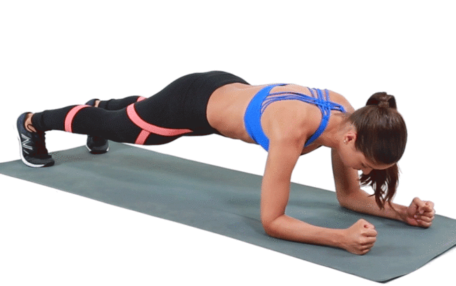 HIIT Forearm Plank - Plank tay trước
