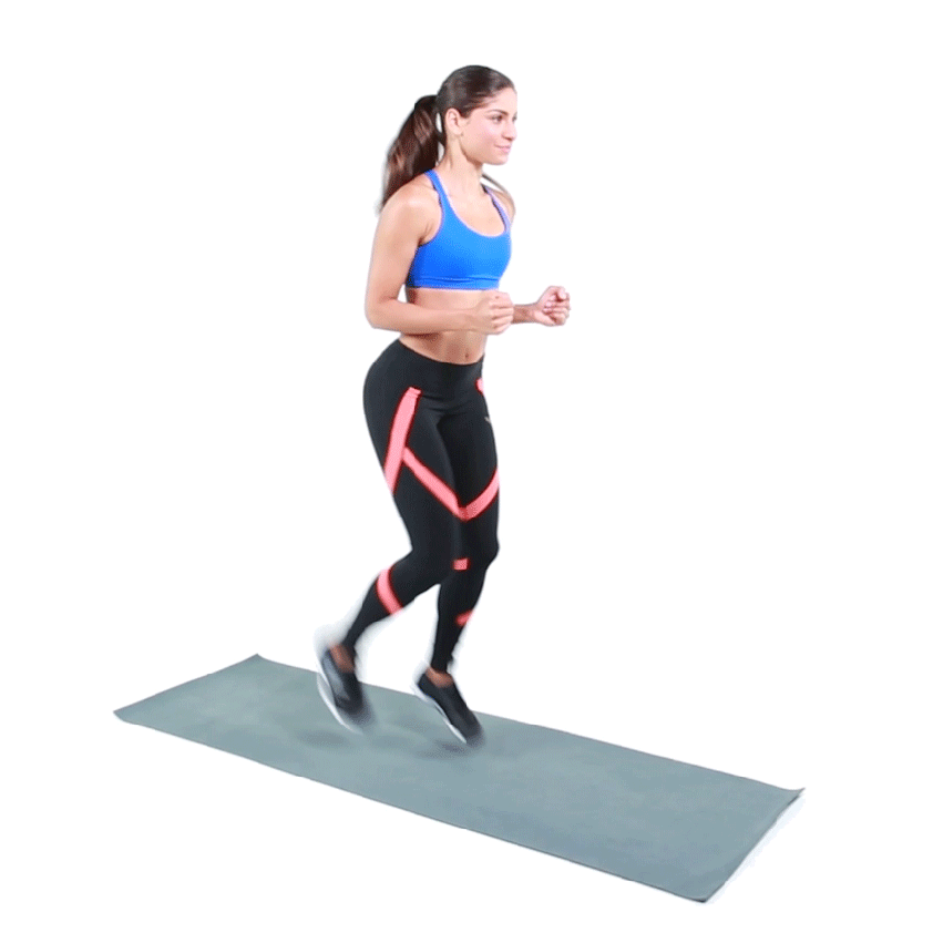 HIIT chạy bộ - Butt Kicks