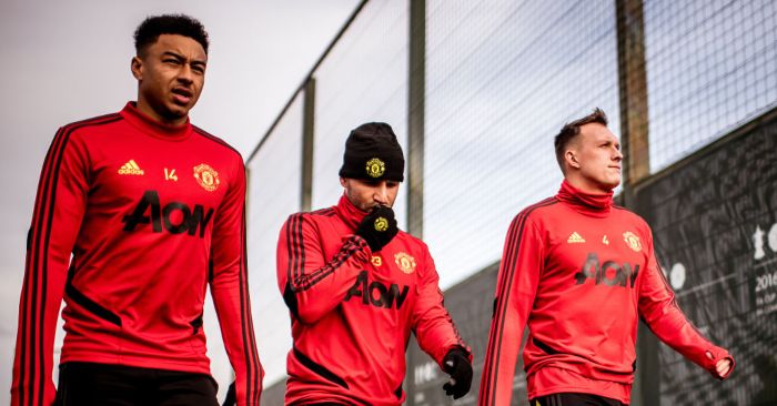 Lingard Luke Shaw Phil jones