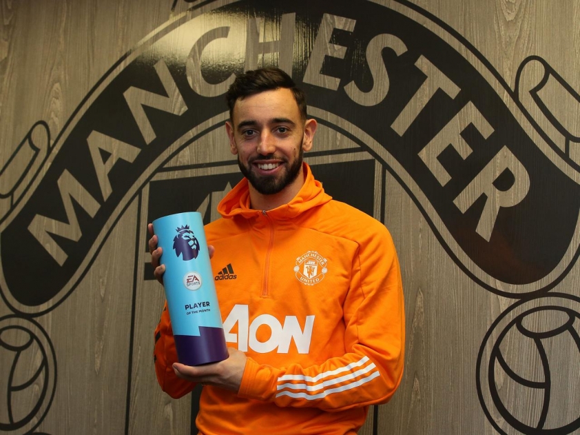 Bruno Fernandes player of the month