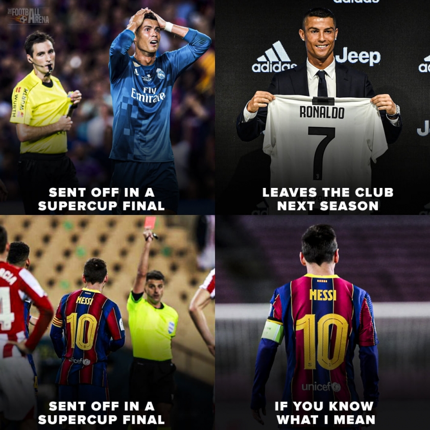 Ronaldo va Messi nhan the do