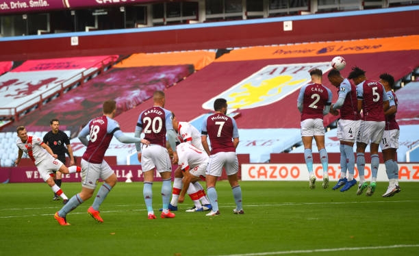 Trực tiếp Aston Villa 0-2 Southampton: Sút phạt mẫu mực Ảnh 1