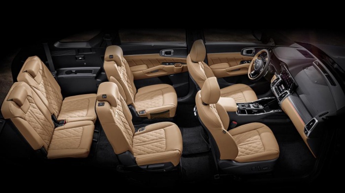 6 ghế ngồi trên Kia Sorento 2021