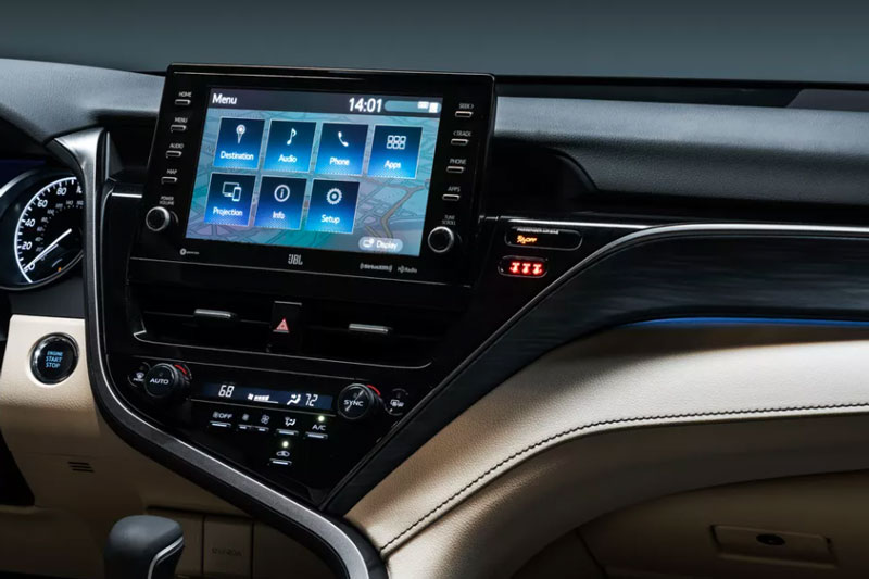 Màn hình hiển thị trên Toyota Camry 2021