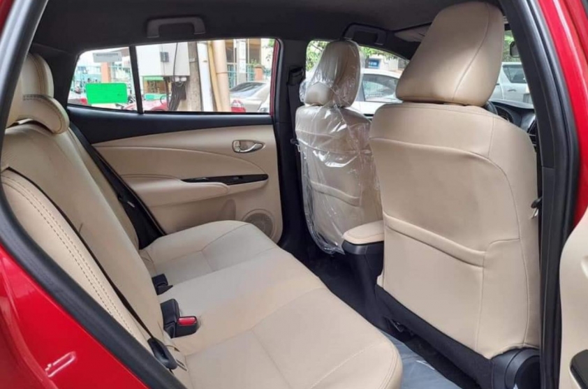 Hàng ghế sau xe Toyota Yaris 2021