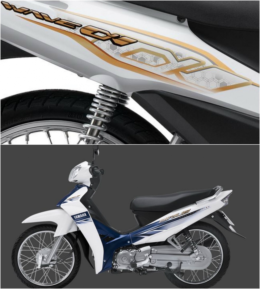 Honda Wave Alpha và Yamaha Sirius thiết kế