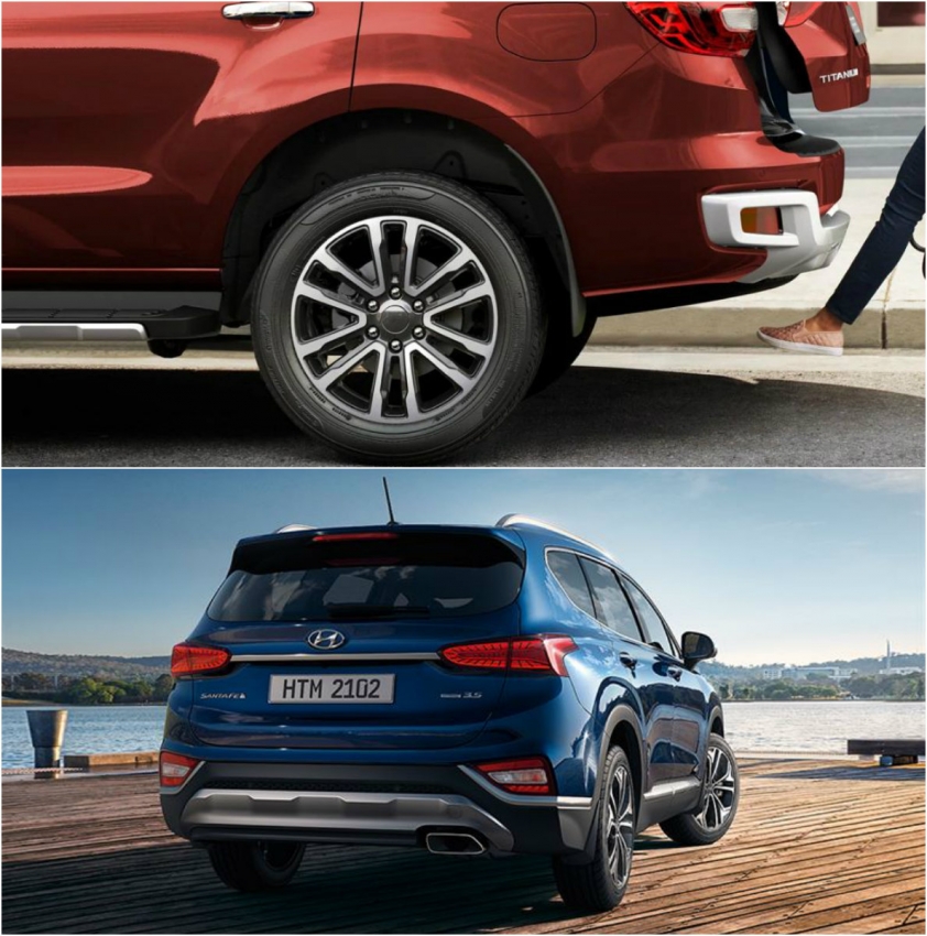 Ngoại thất Ford Everest và SantaFe 2020