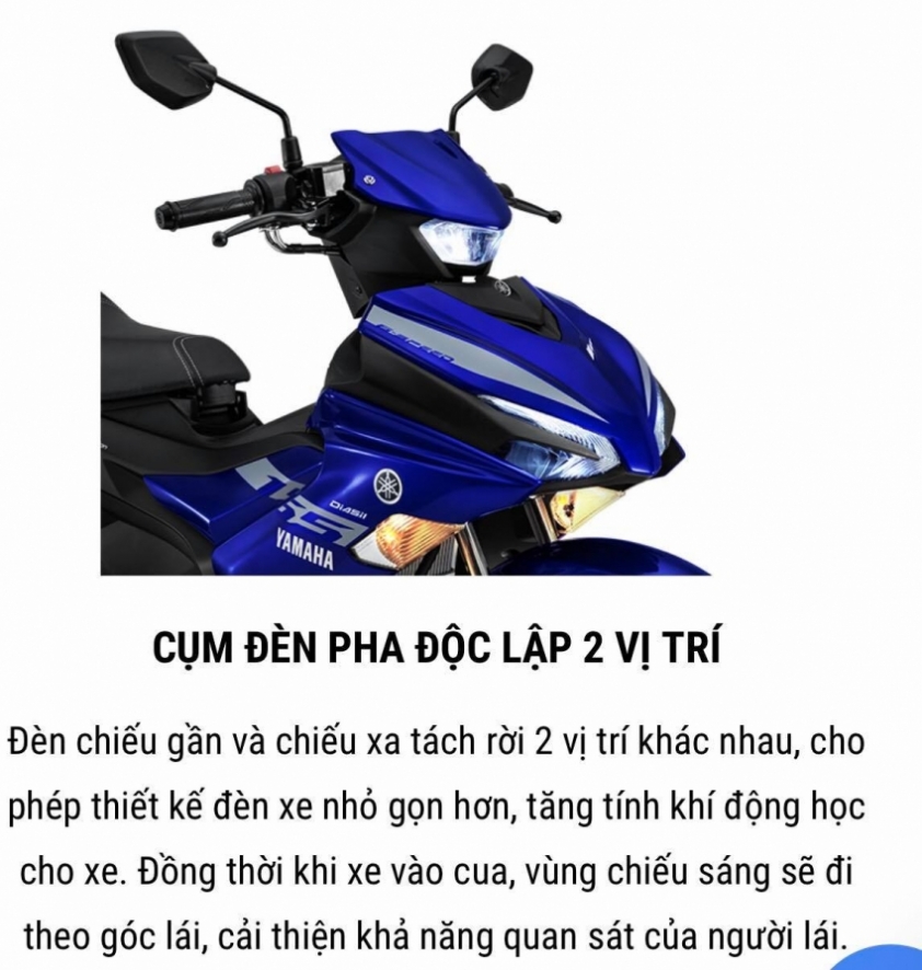 Đèn pha Yamaha Exciter 155 VVA
