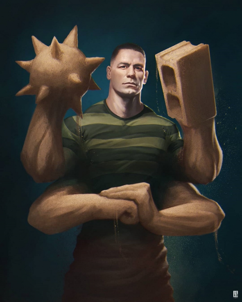 Sandman - John Cena trên fanart của @jackson_caspersz