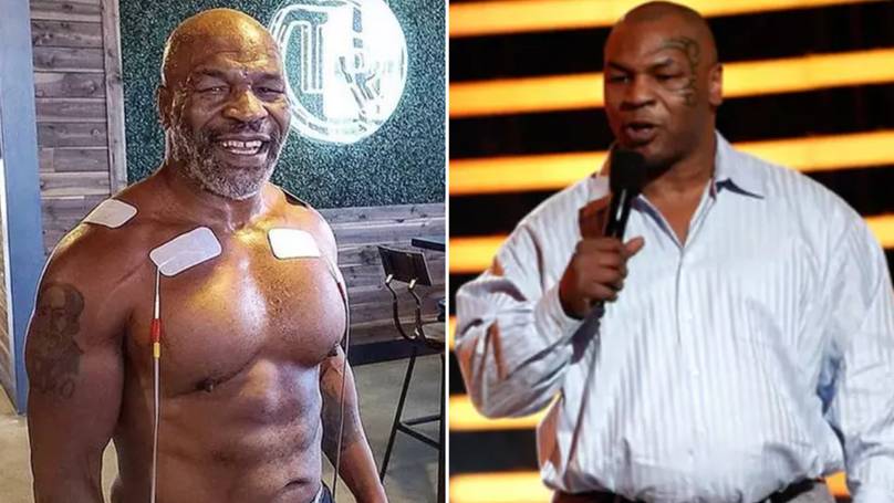 Mike Tyson đã săn chắc lại rất nhiều so với thời điểm mới nghỉ hưu