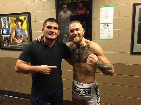 Conor McGregor và Khabib Nurmagomedov từng khá thân thiện