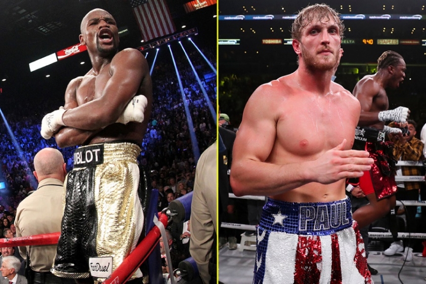 Về mặt thể hình, Logan Paul to gần gấp rưỡi Floyd Mayweather