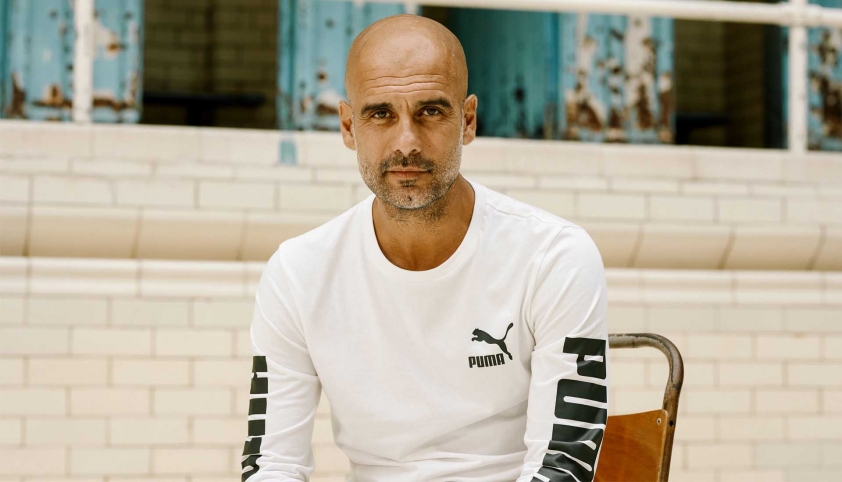 Pep Guardiola đang là đại sứ của Puma