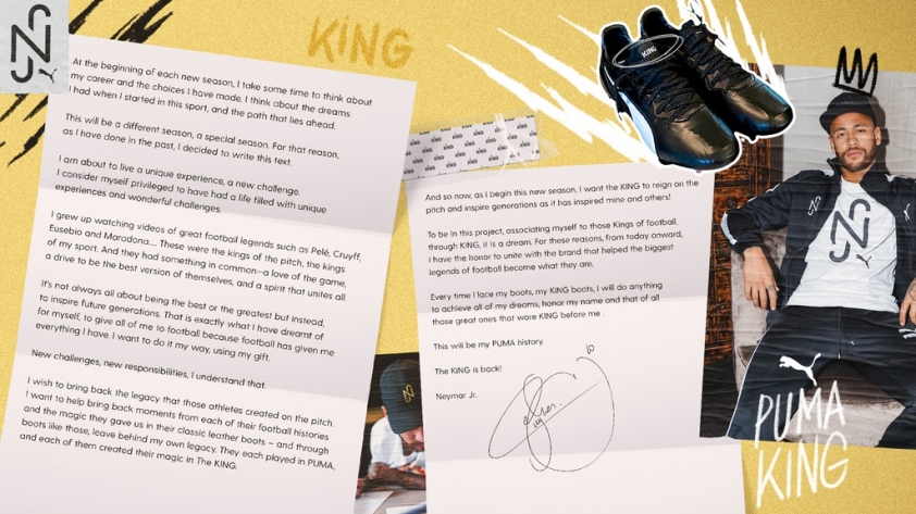 Chia sẻ của Neymar Jr trên Instagram khi gia nhập Puma.