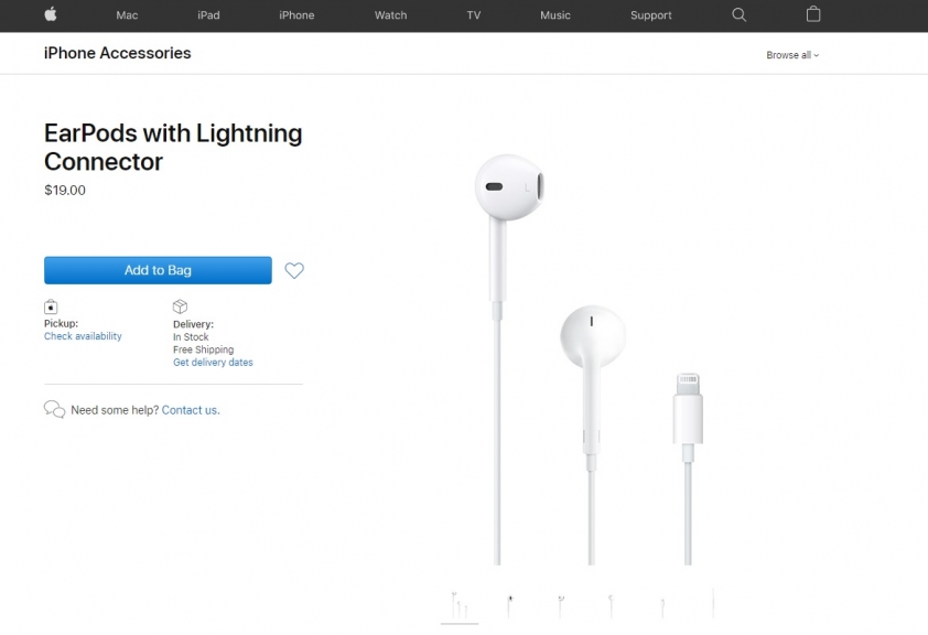 Apple giảm giá tai nghe EarPods