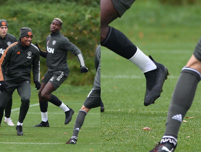 Pogba tập luyện cùng phiên bản Adidas Predator mới