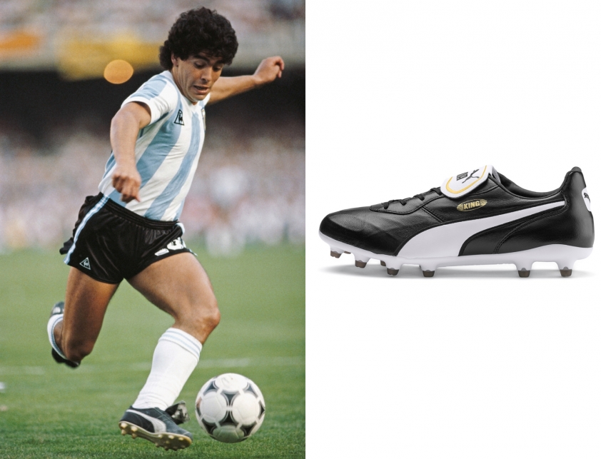 Maradona và sự nghiệp gắn liền cùng đôi giày Puma King