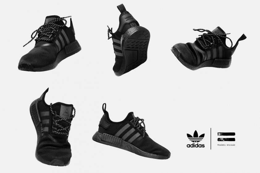 Adidas ra mắt loạt giày thể thao đen hấp dẫn cùng Pharrell