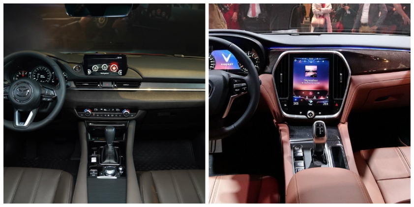 So sánh nội thất VinFast Lux A2.0 và Mazda 6