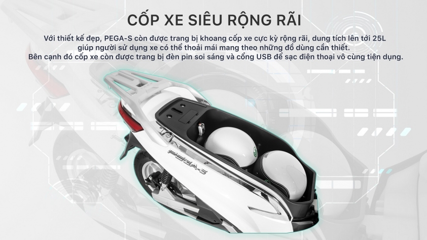 Cốp xe Pega-S 2020