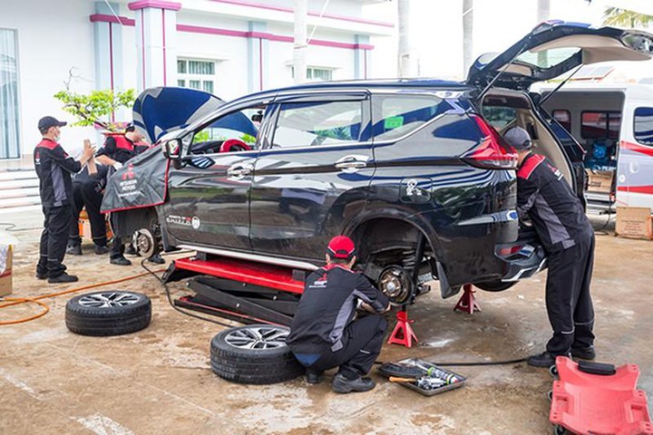 Mitsubishi miễn phí kiểm tra xe, khử khuẩn và ưu đãi 20% phụ tùng