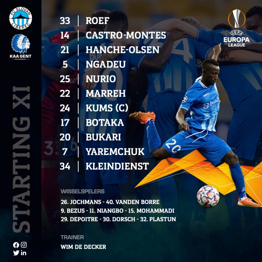 Trực tiếp Slovan vs Gent: Filip Nguyễn ra sân ở Europa League Ảnh 1
