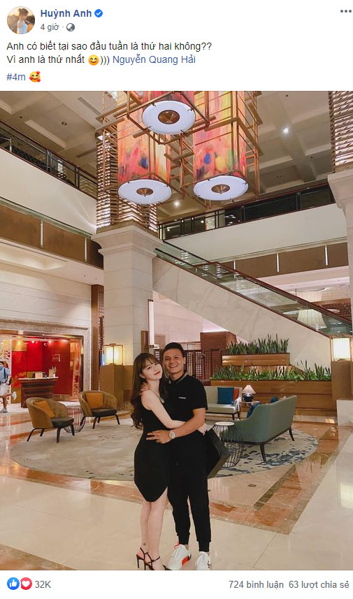 Loạt câu nói 'tình bể tình' của Quang Hải và Huỳnh Anh trước rạn nứt Ảnh 1