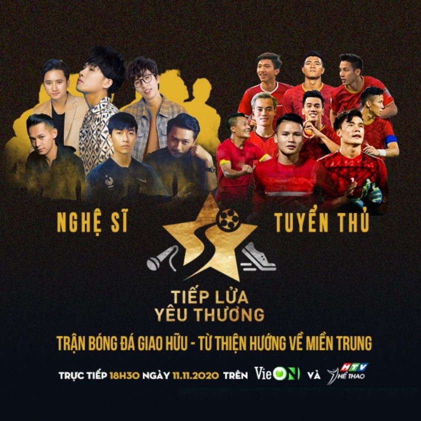 Quang Hải và dàn tuyển thủ đối đầu Độ Mixi trong trận cầu ủng hộ miền Trung Ảnh 1