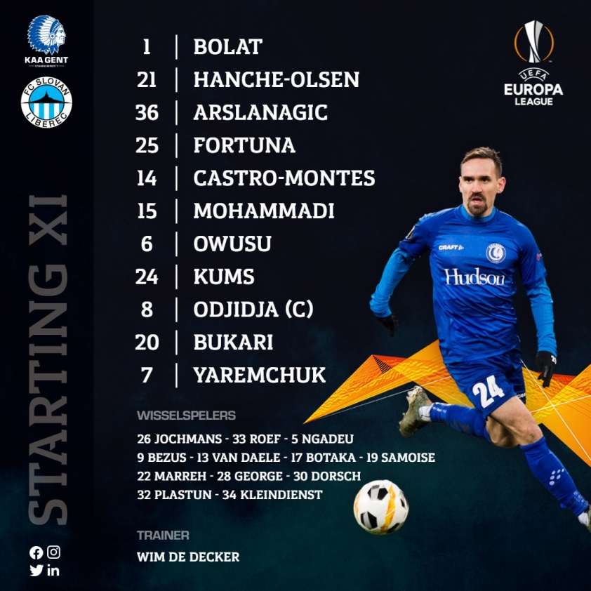 Trực tiếp Gent vs Slovan Liberec: Chờ Filip Nguyễn tỏa sáng Ảnh 2