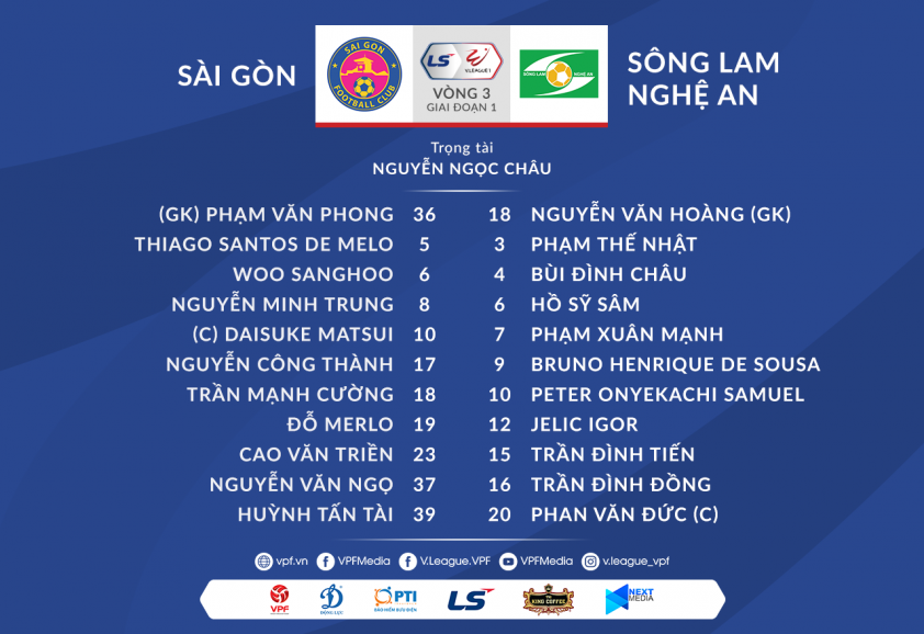 Trực tiếp Sài Gòn vs SLNA: Khẳng định bản lĩnh chủ nhà Ảnh 1