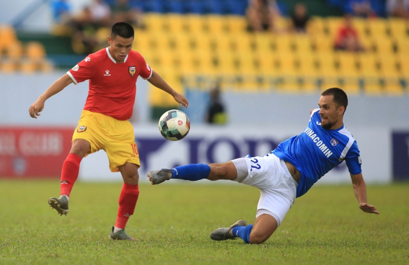 Hồng Lĩnh Hà Tĩnh từng giành chiến thắng 2-0 trước Than Quảng Ninh ở vòng 3 V.League 2020