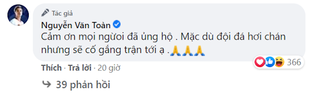 Văn Toàn thừa nhận HAGL đá hơi chán