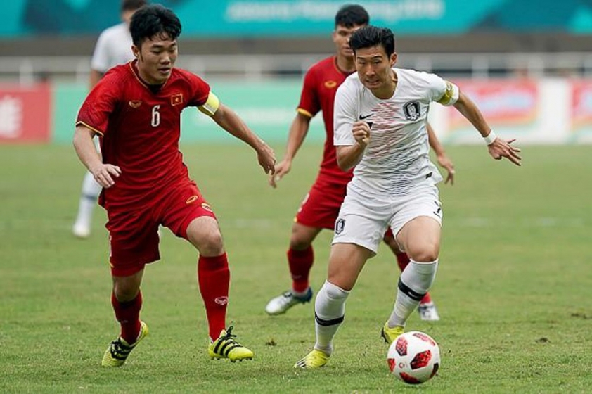 Son Heung Min cùng đồng đội từng chạm trán với Olympic Việt Nam hồi 2018