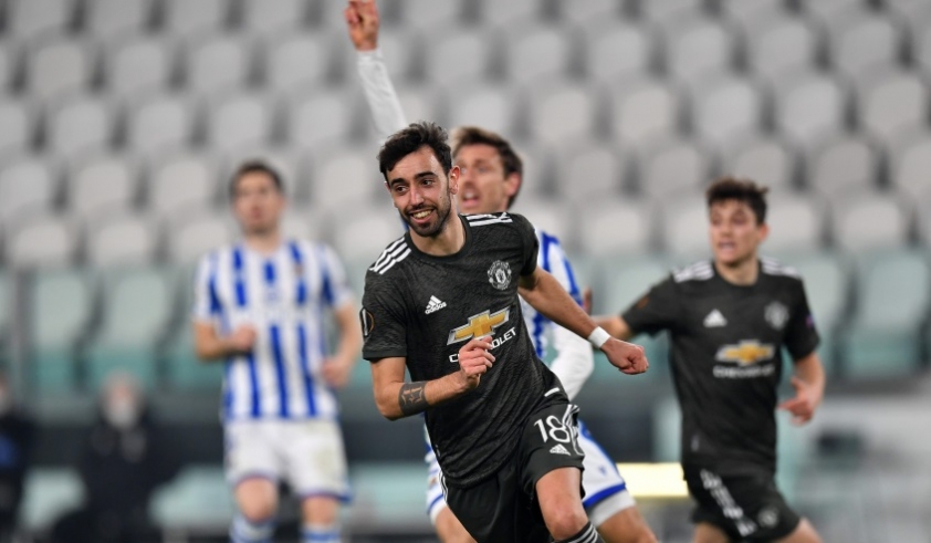 Bruno Fernandes, Manchester United, Europa League, Real Sociedad, Eden Hazard, Real Madrid