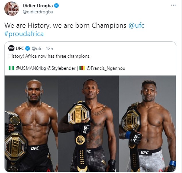 Chelsea, UFC, Ngannou, Drogba