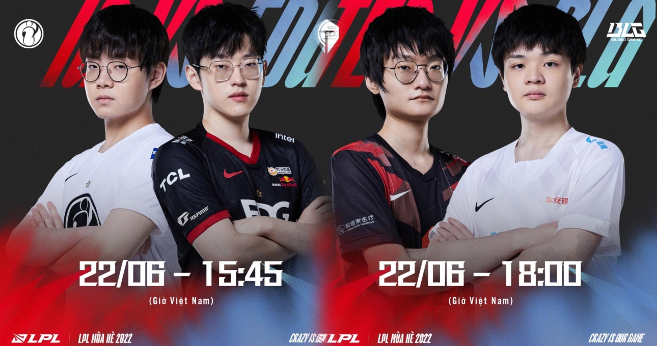 Kết quả LPL mùa Hè ngày 22/6: IG - EDG, TES - BLG
