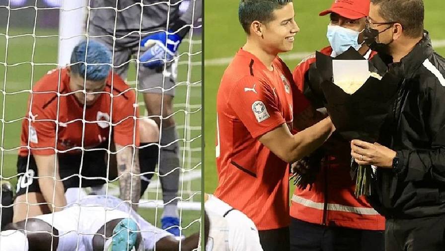 James Rodriguez được gọi là anh hùng vì cứu sống đối thủ bị đột quỵ