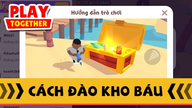 Cách đào kho báu trong Play Together, mẹo đào kho báu hiệu quả
