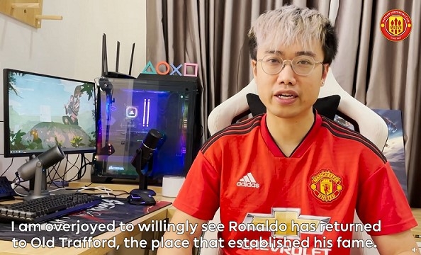 BLV Hoàng Luân bất ngờ góp mặt trong video chào mừng CR7 trở lại MU