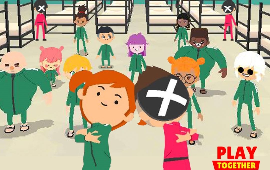 Game thủ Play Together tự thiết kế nhà theo phong cách của Squid Game