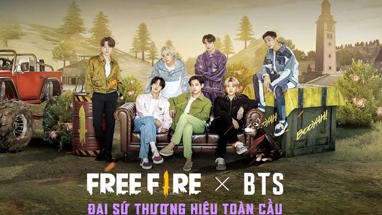 Nhóm nhạc nam BTS trở thành đại sứ toàn cầu của Free Fire