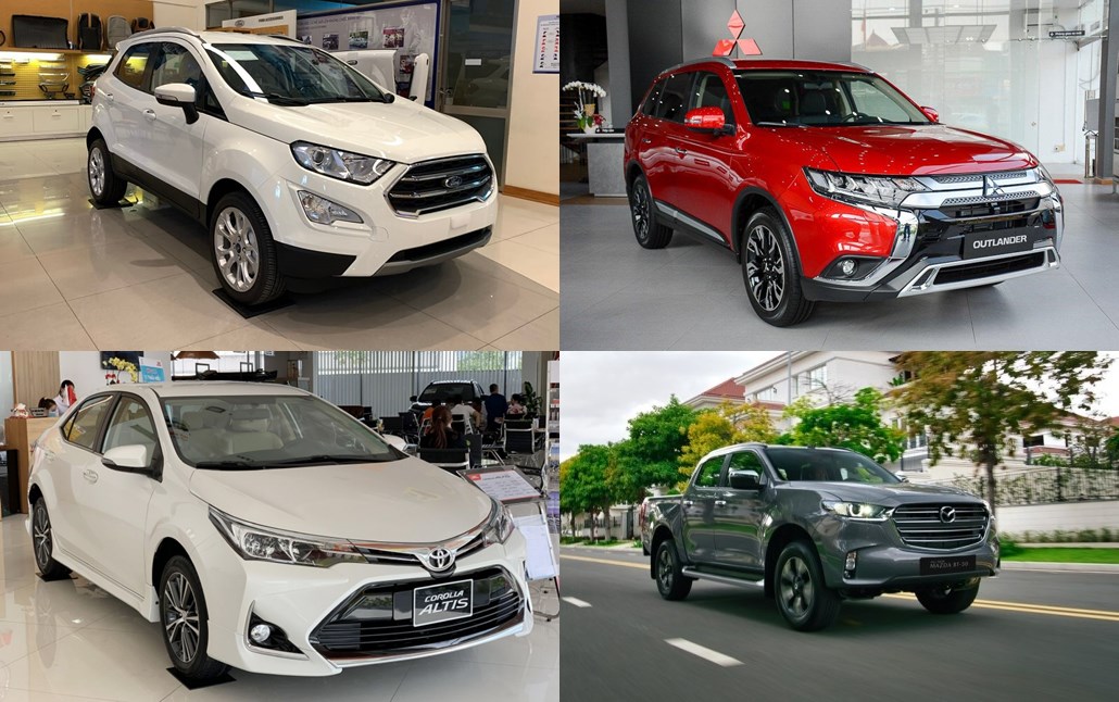 Những mẫu ô tô nào đang được giảm 100% lệ phí trước bạ?