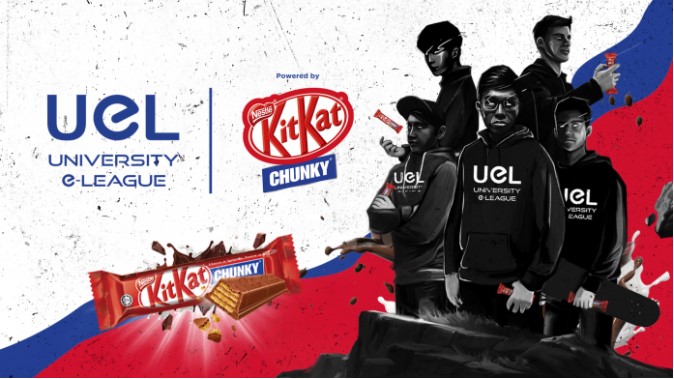 KITKAT CHUNKY hợp tác với giải đấu thể thao điện tử Malaysia University e-League