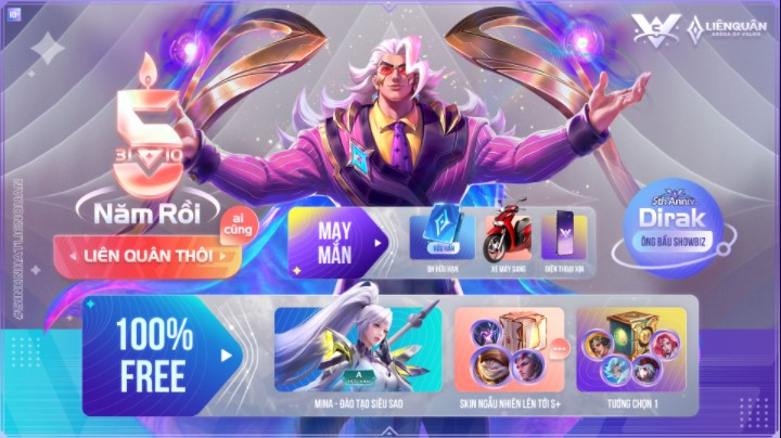 Liên Quân Mobile ra mắt hàng loạt sự kiện mừng sinh nhật 5 tuổi