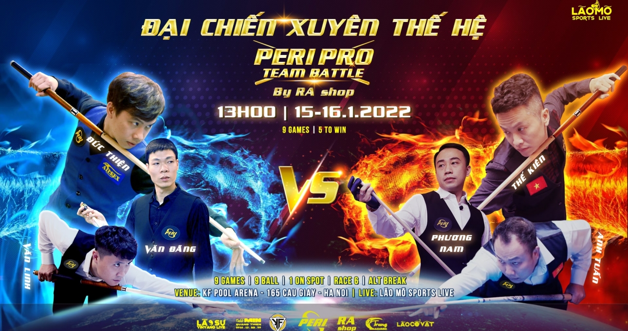 Đại chiến Xuyên thế hệ lần đầu tiên trong bộ môn billiard tại Việt Nam