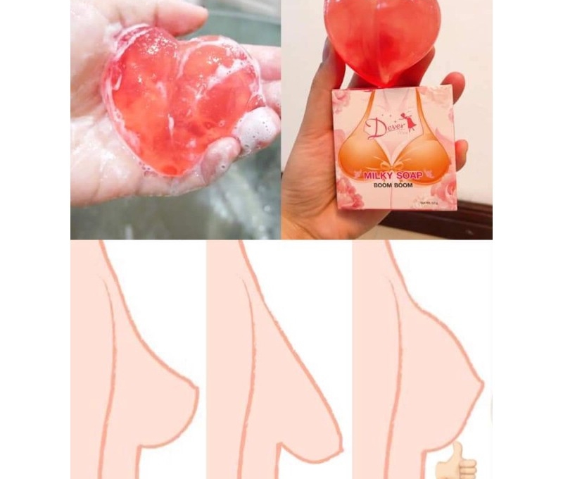 Xà phòng tăng vòng 1 Thái Lan có tốt không? Review xà phòng nở ngực Milky Soap