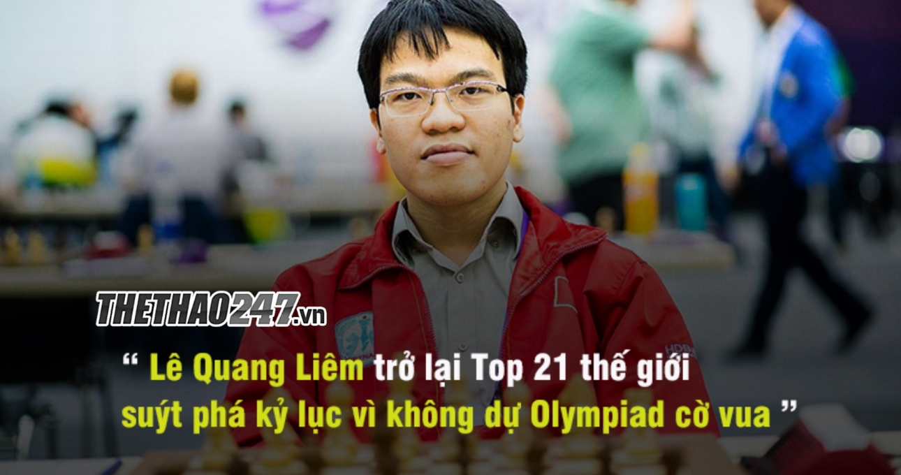 Kỳ thủ Lê Quang Liêm trở lại Top 21 cờ vua thế giới