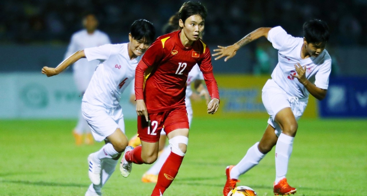 VIDEO: Nữ Việt Nam 1-0 Nữ Myanmar (Bán kết SEA Games 31)